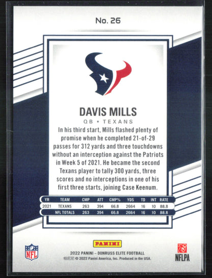Davis Mills /399 Red