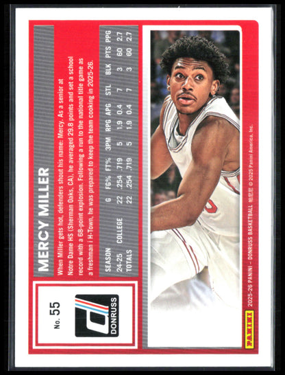 Mercy Miller Rated Prospect Red /125