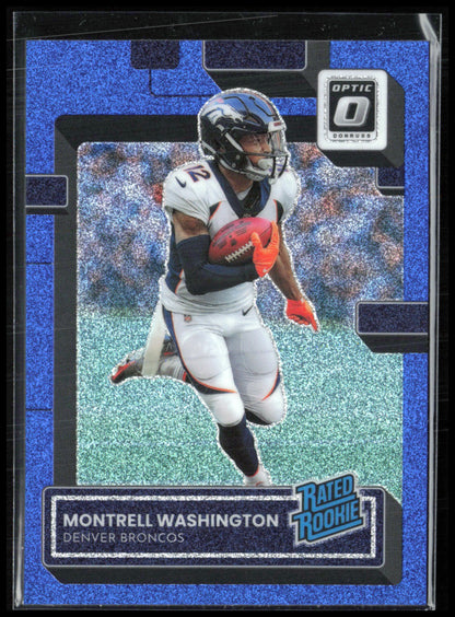 Montrell Washington RC Blue Glitter