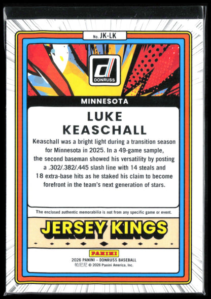 Luke Keaschall Jersey Kings Mem Ice