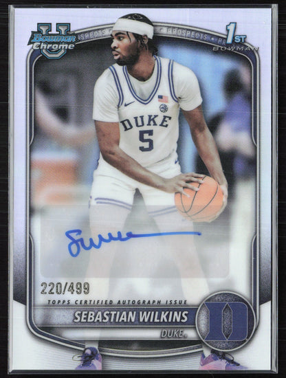Sebastian Wilkins 1st Bowman Auto Refractor /499