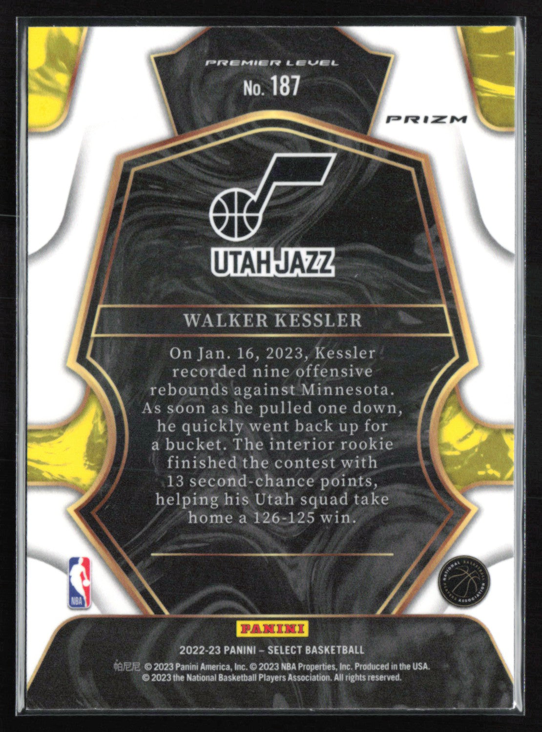 Walker Kessler RC Silver