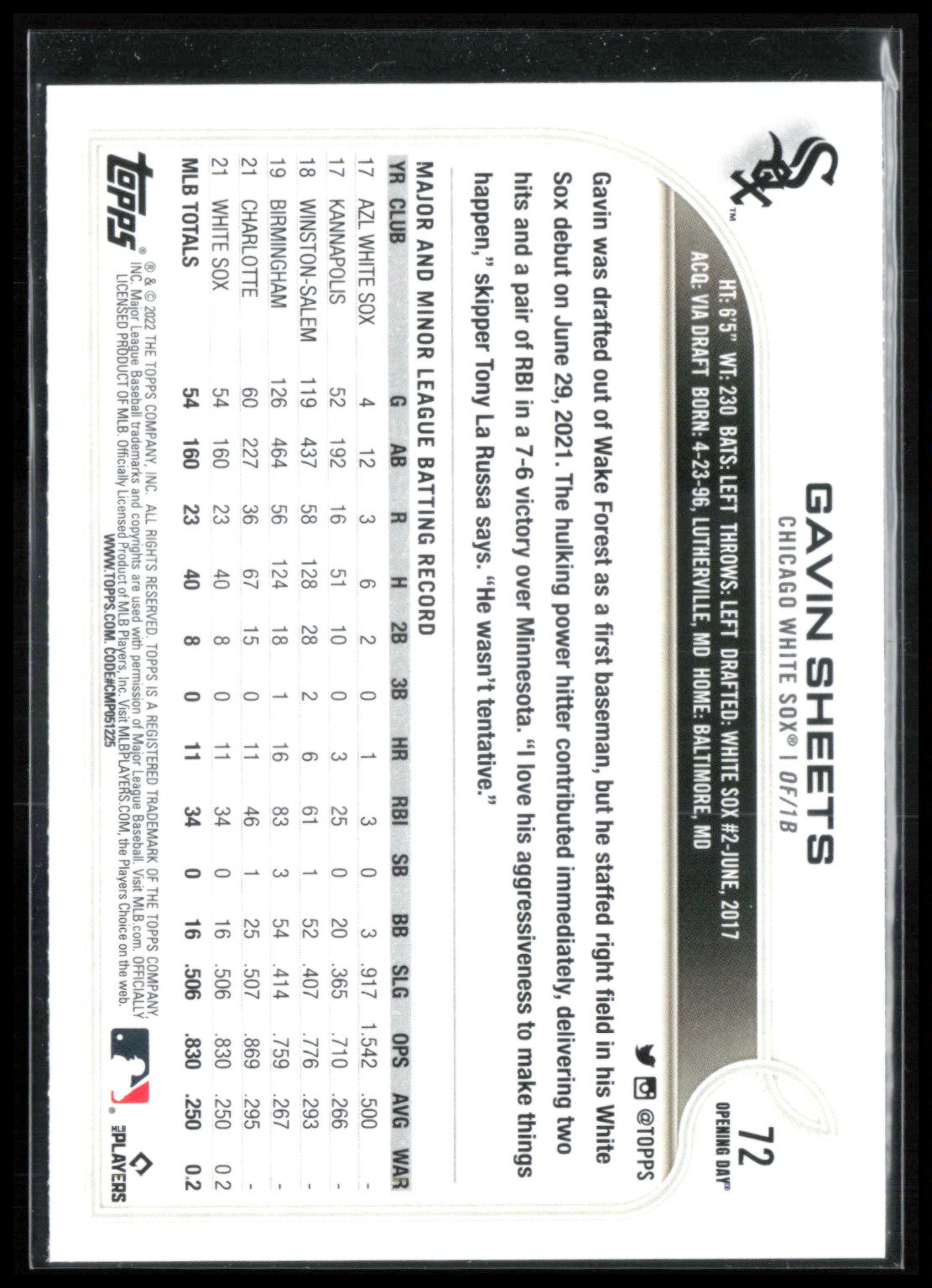 Gavin Sheets RC