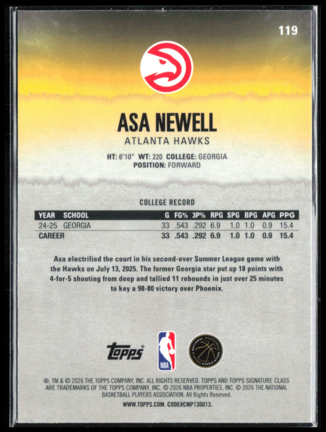 Asa Newell RC Pandora