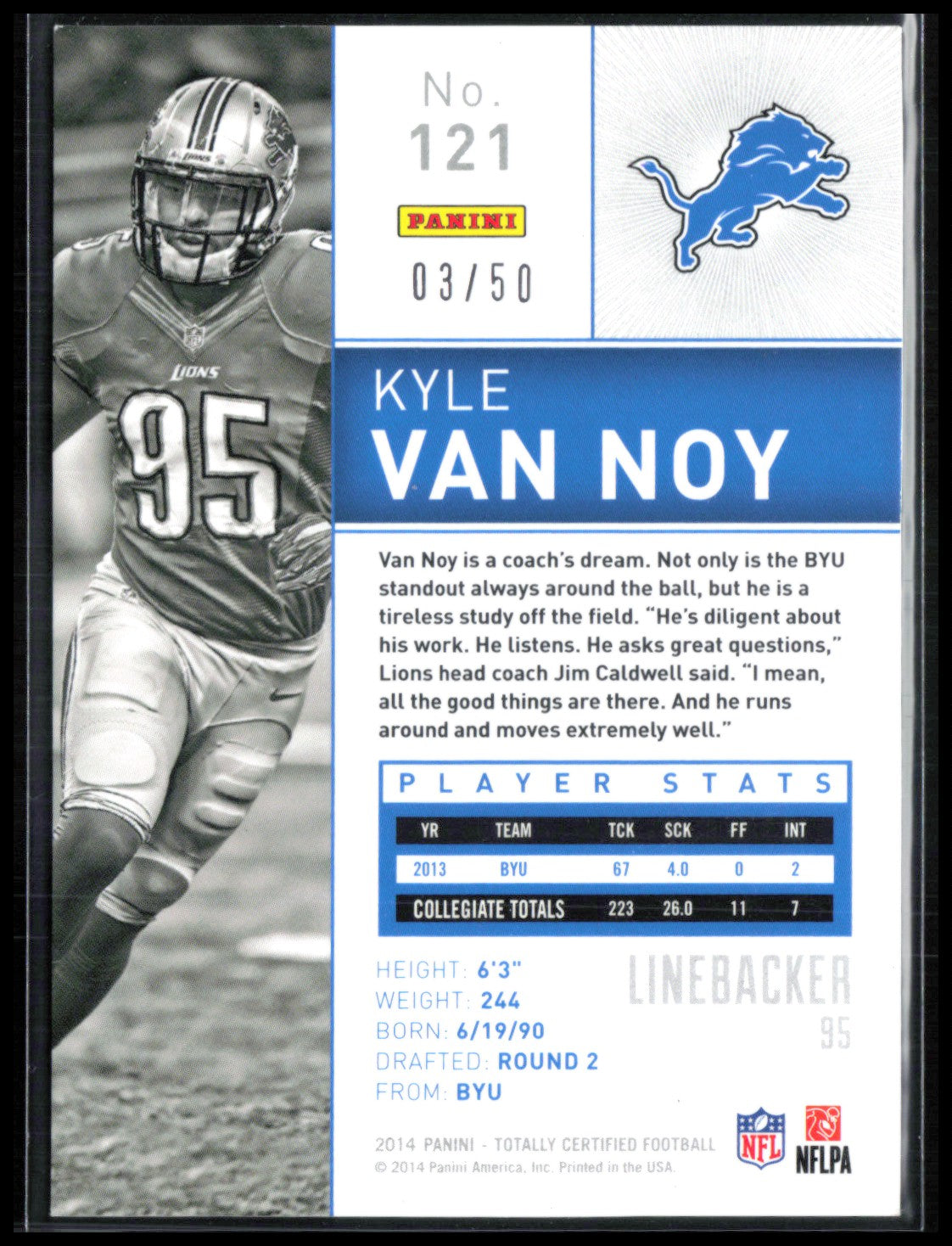 Kyle Van Noy RC Blue /50