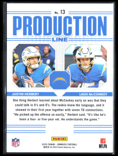 Justin Herbert / Ladd McConkey Production Line