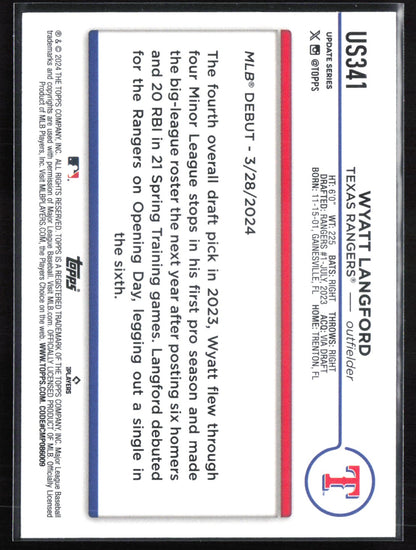 Wyatt Langford RC Debut