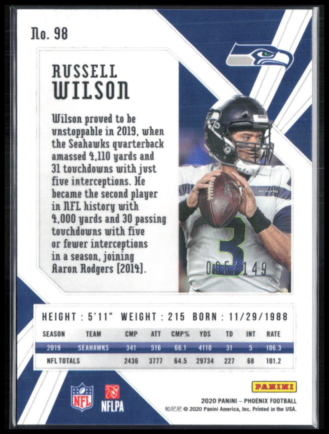 Russell Wilson Purple Holo /149