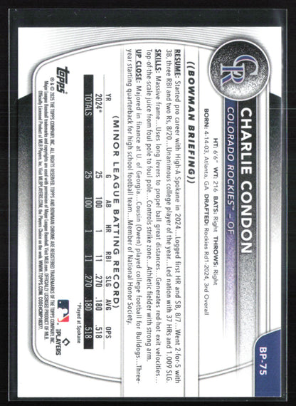 Charlie Condon 1st Bowman