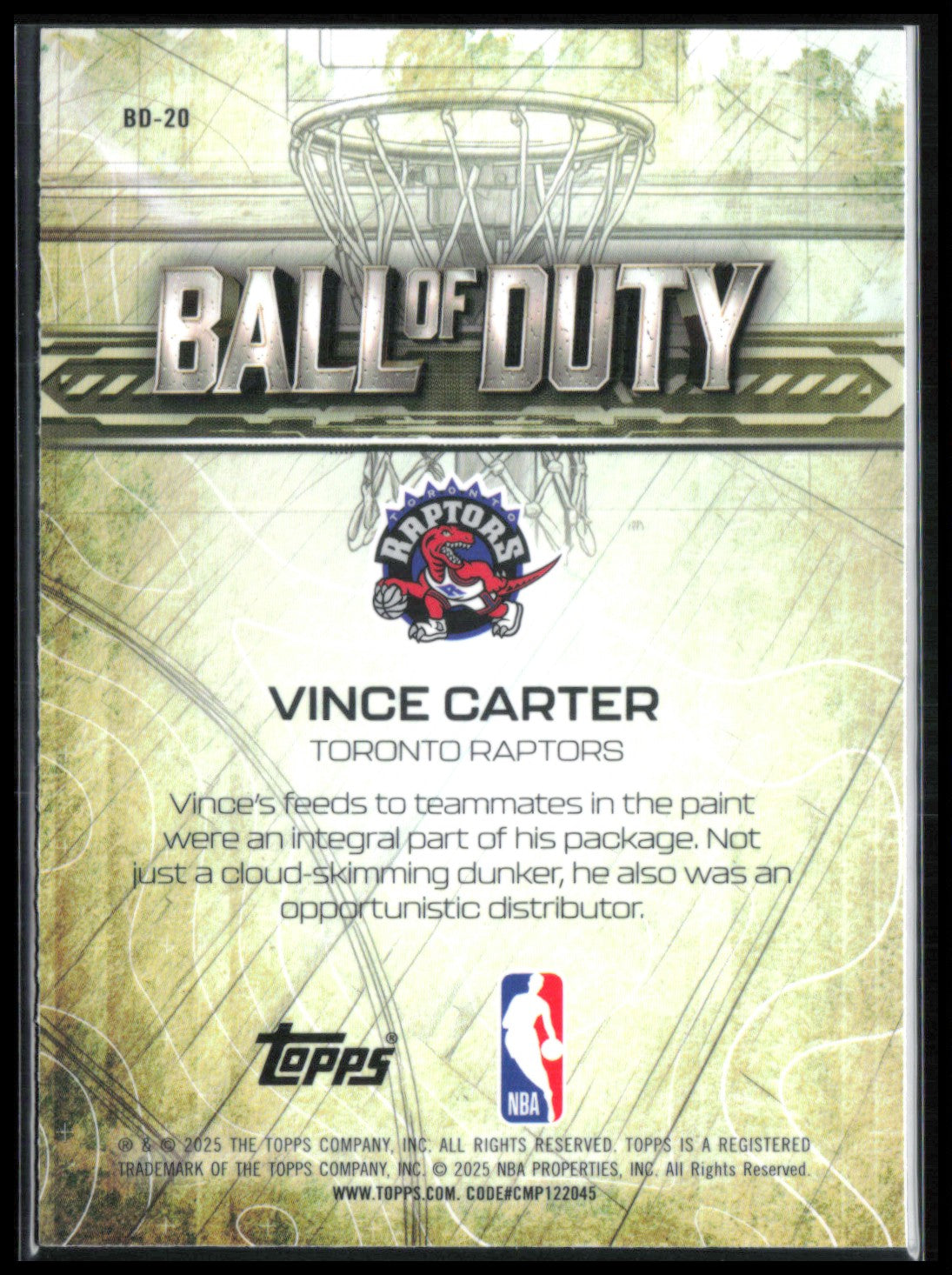 Vince Carter Ball of Duty