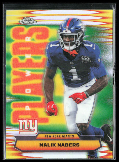 Malik Nabers Power Players Refractor