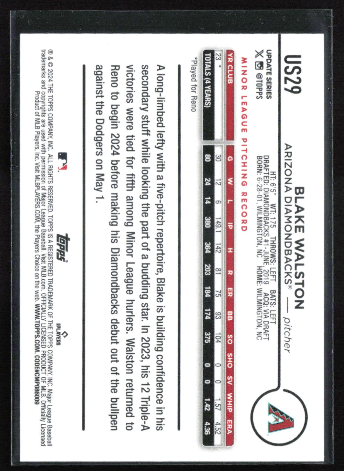 Blake Walston RC Rainbow Foil