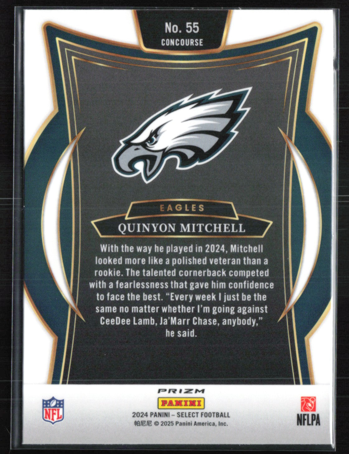 Quinyon Mitchell RC Zebra SSP 2024 Select Concourse Level