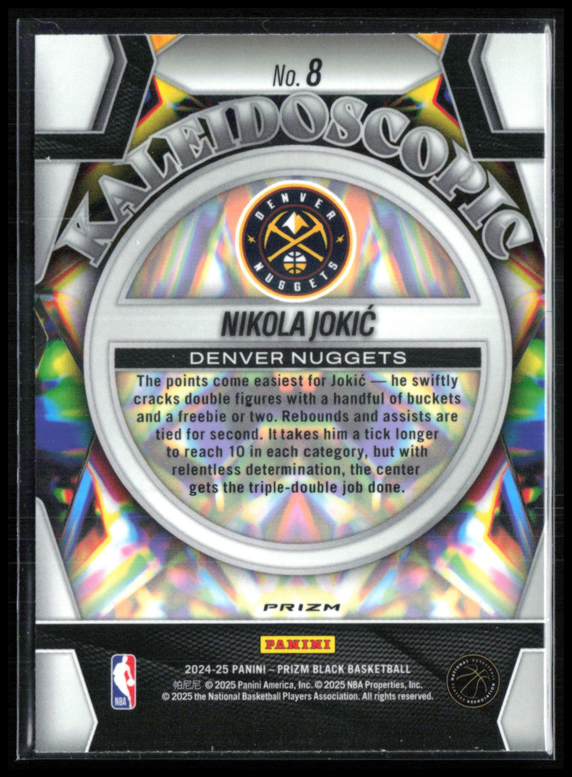 Nikola Jokic Kaleidoscopic Silver