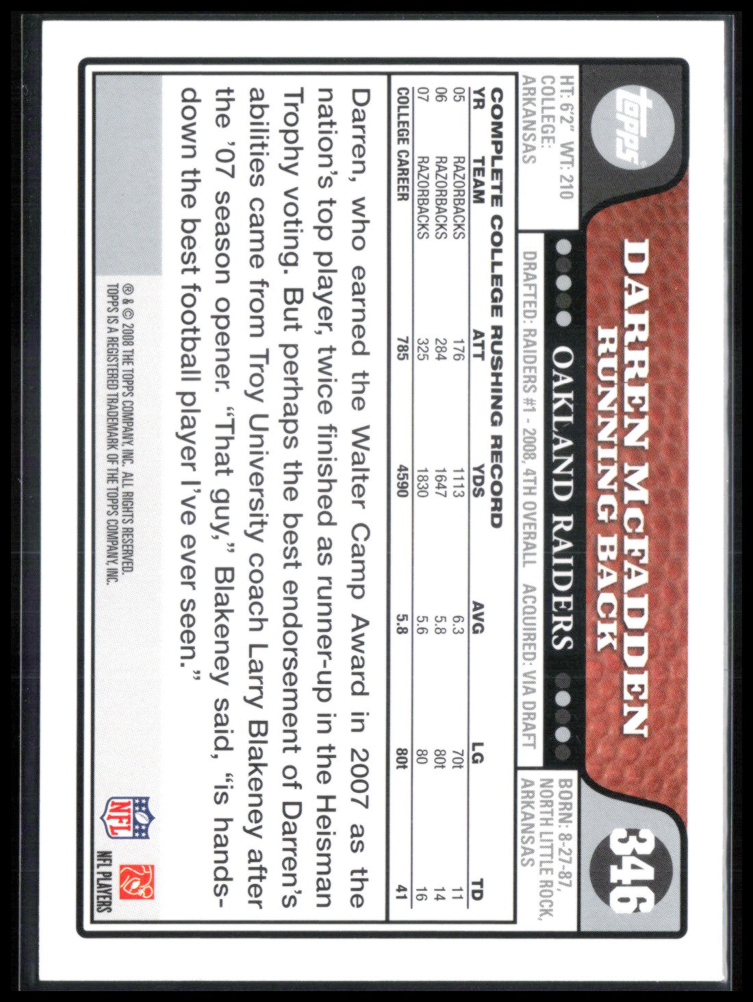 Darren McFadden RC