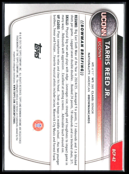Tarris Reed Jr. 1st Bowman Reptilian