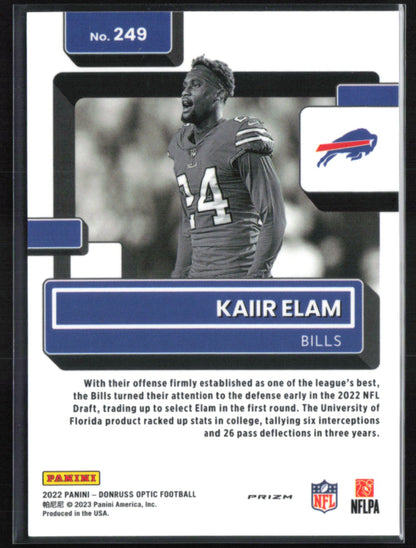 Kaiir Elam RC Negative Rated Rookie