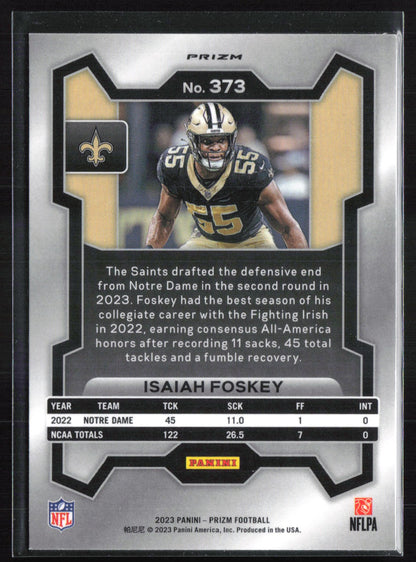 Isaiah Foskey RC Silver