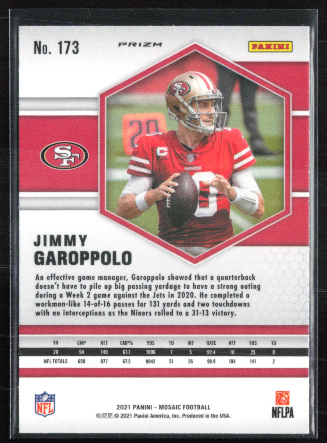 Jimmy Garoppolo Green Mosaic