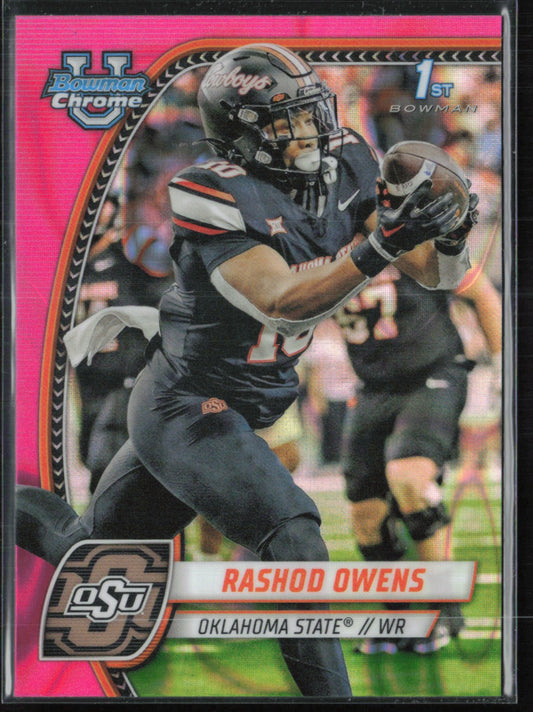 Rashod Owens 1st Bowman Pink Lava