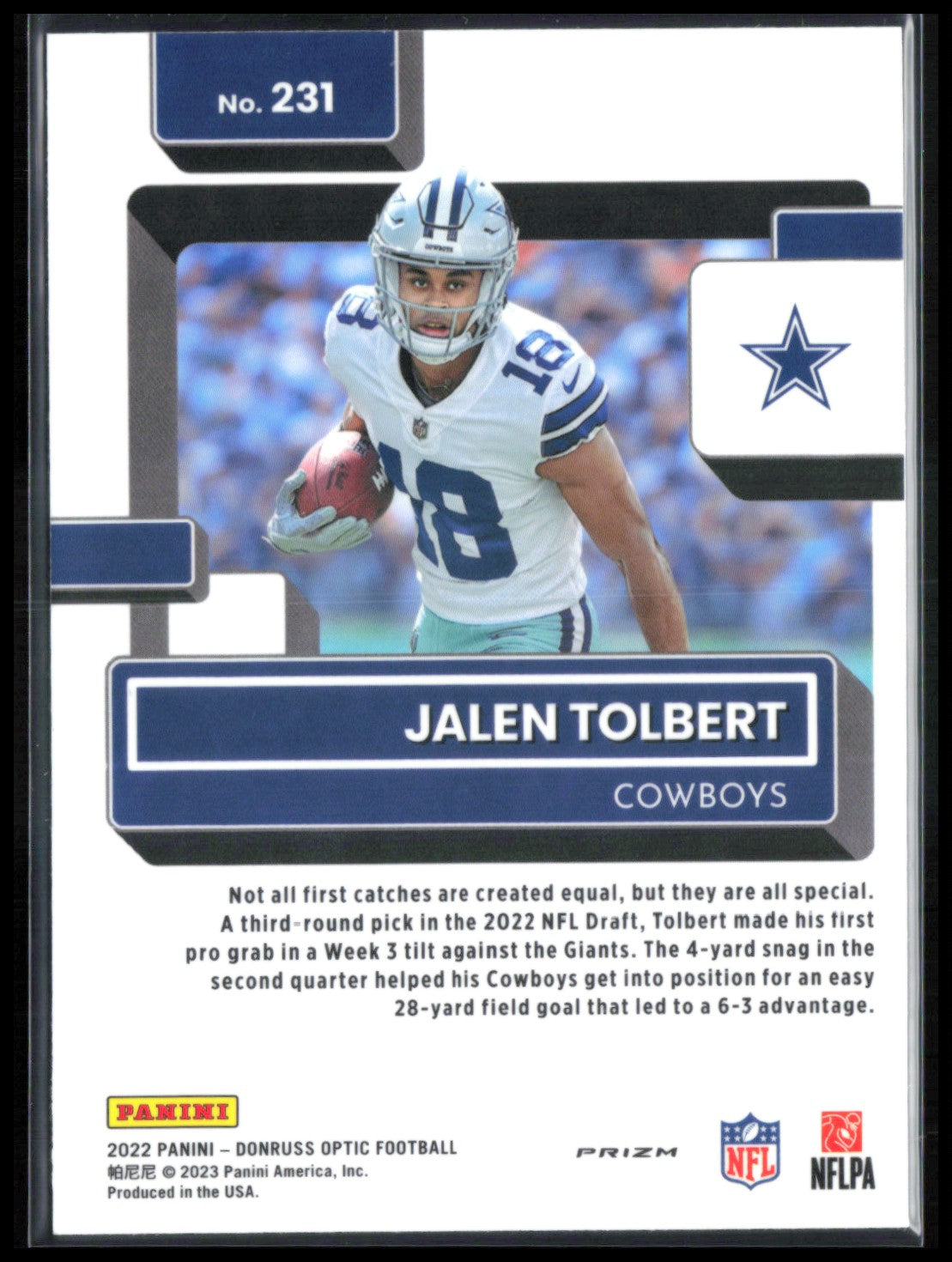 Jalen Tolbert RC Holo