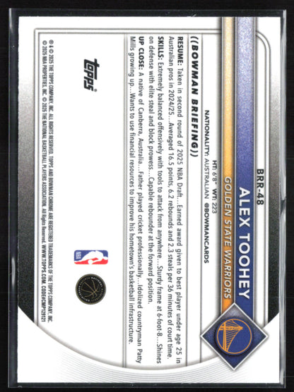 Alex Toohey RC Red Rookie Logo
