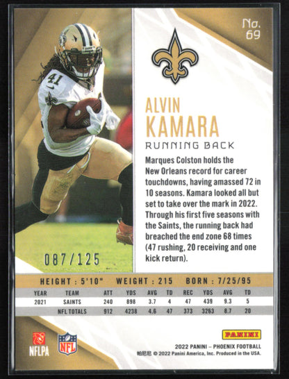 Alvin Kamara Red Lazer /125