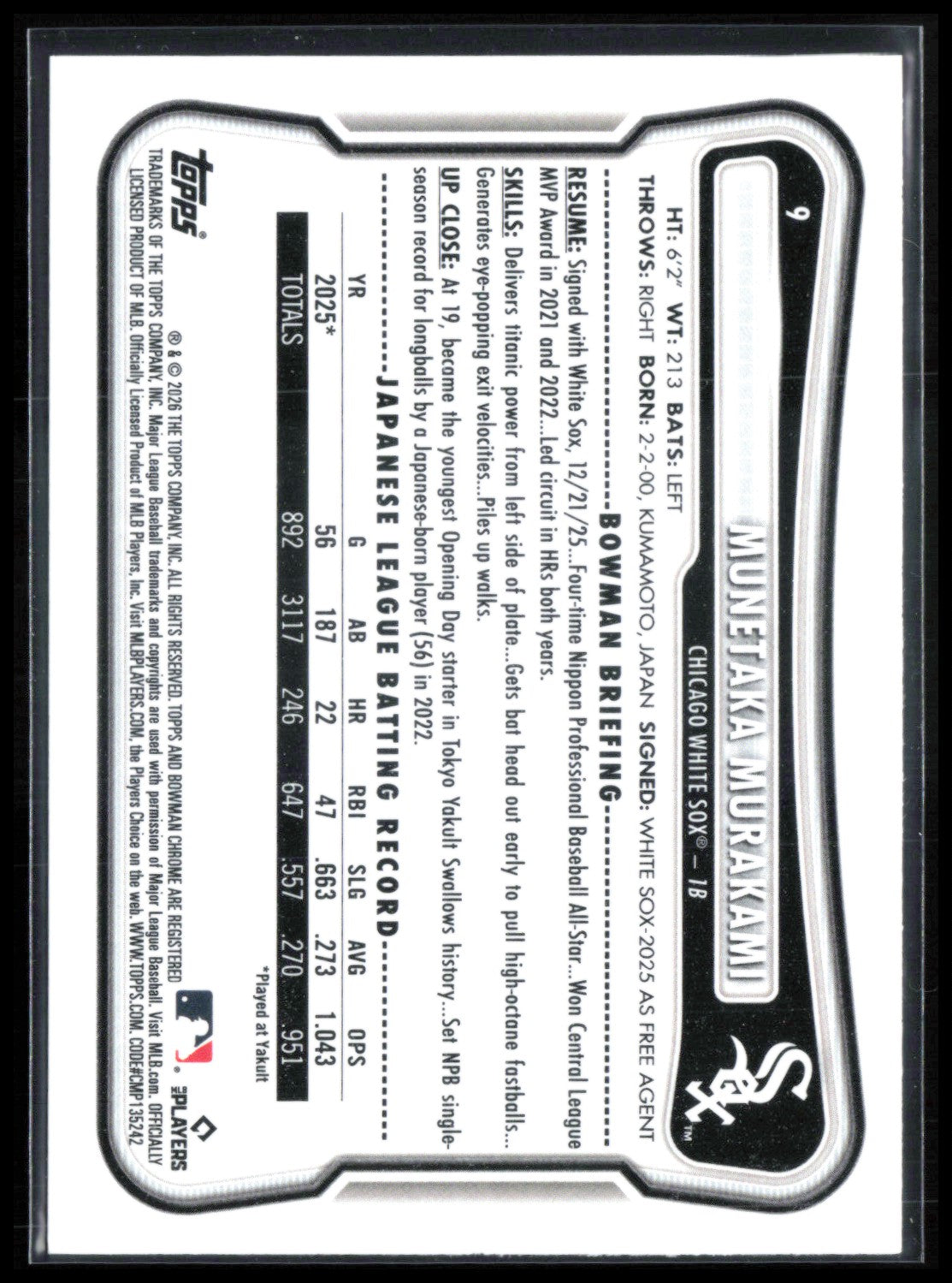 Munetaka Murakami RC