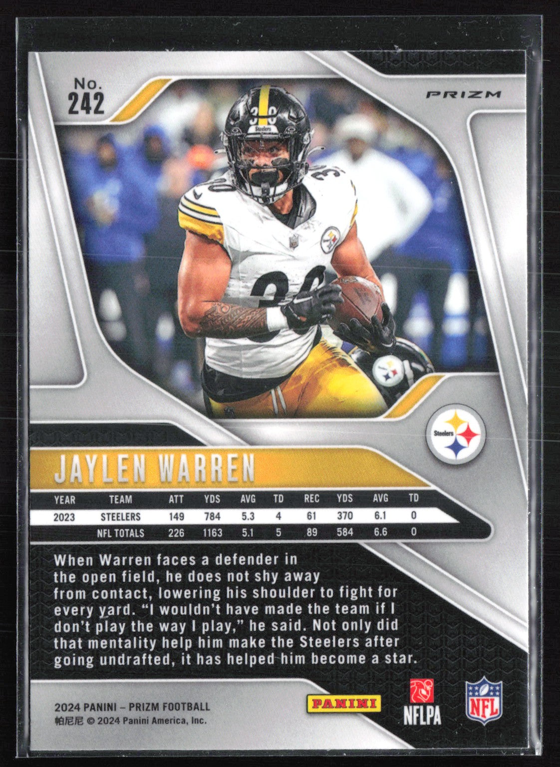 Jaylen Warren B&W Checkerboard
