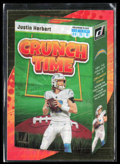 Justin Herbert Crunch Time 2023 Donruss