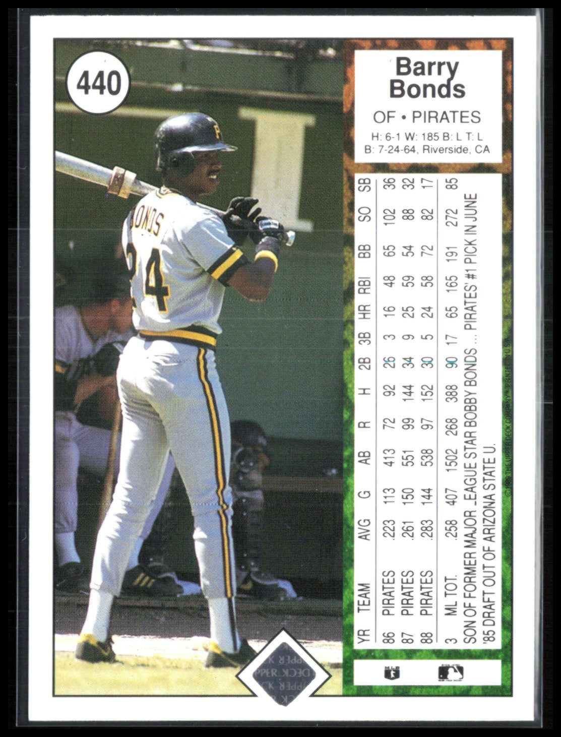 Barry Bonds 1989 UD