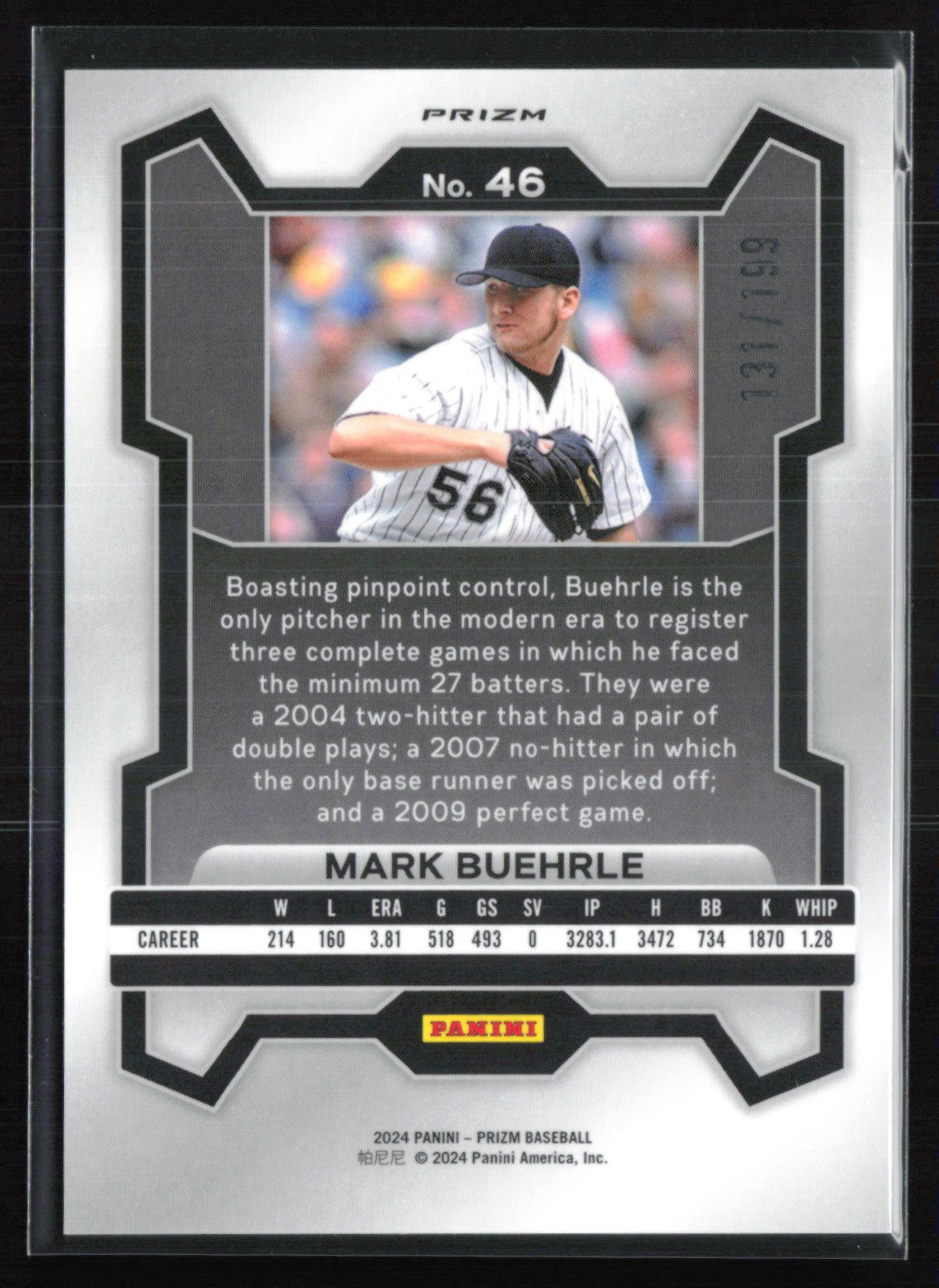 Mark Buehrle Blue Prizm /199
