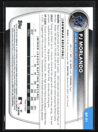 PJ Morlando 1st Bowman