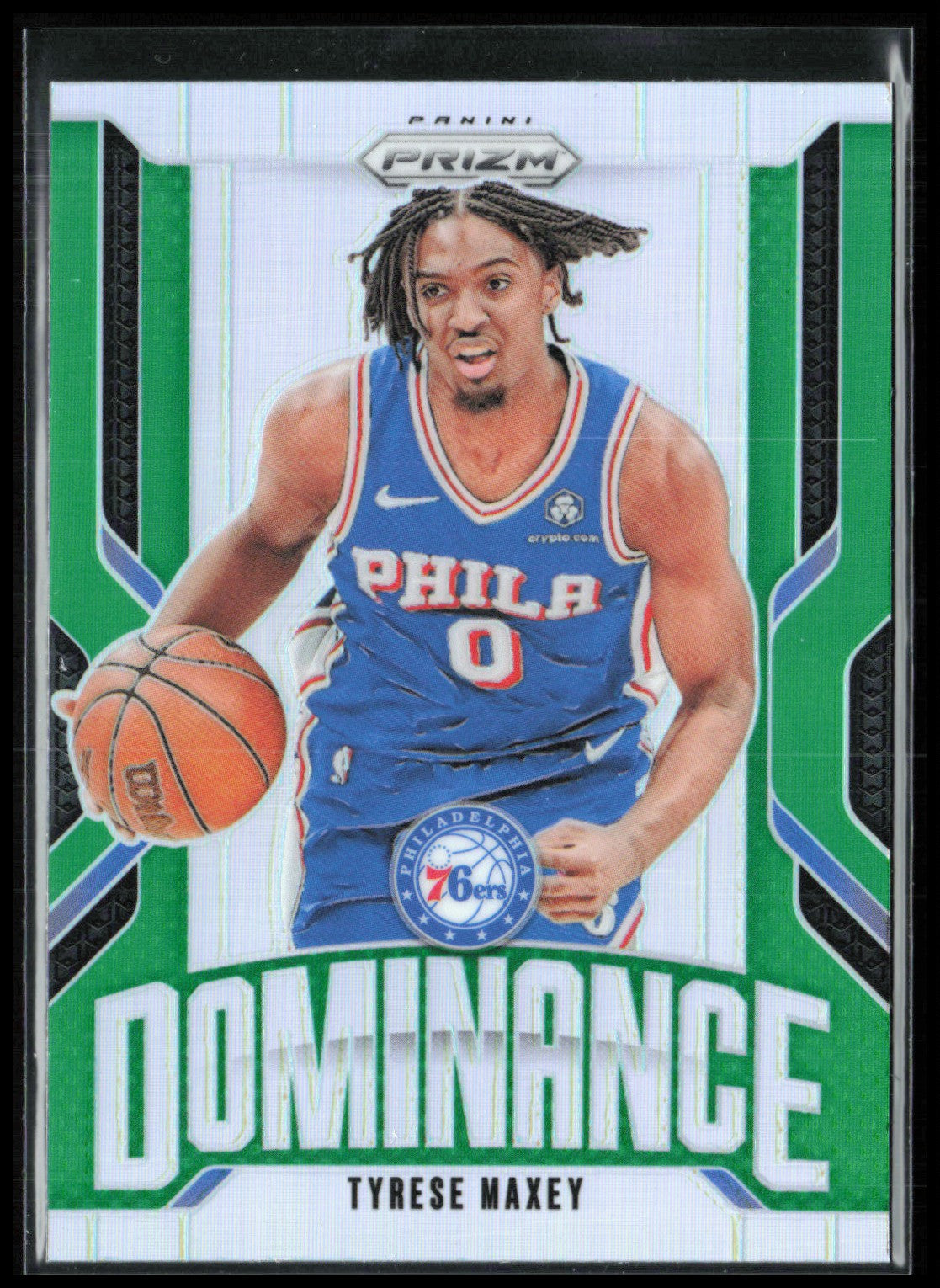 Tyrese Maxey Dominance Green Prizm