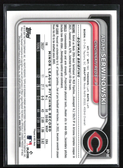 Adam Serwinowski 1st Bowman /150 Blue