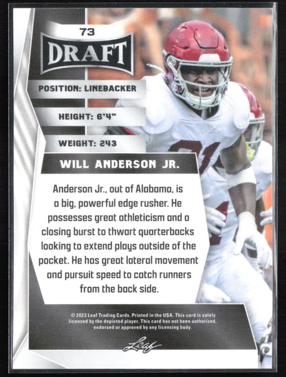 Will Anderson Jr. RC