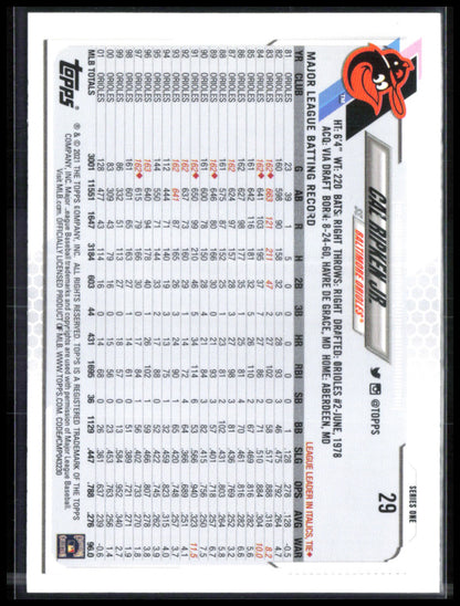 Cal Ripken Jr. Image Variation SP 2021 Topps