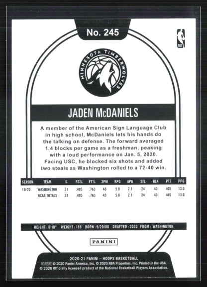 Jaden McDaniels RC