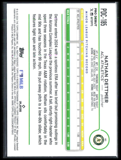 Nathan Dettmer Pro Debut Refractor
