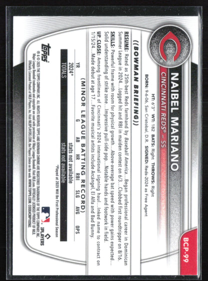 Naibel Mariano 1st Bowman Mojo