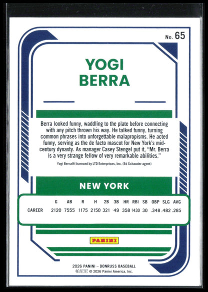 Yogi Berra Red Blue