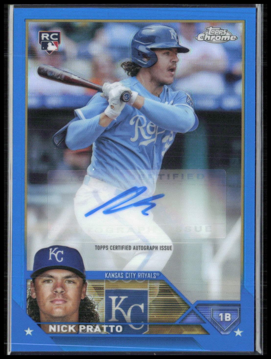 Nick Pratto RC Auto Blue Refractor /150