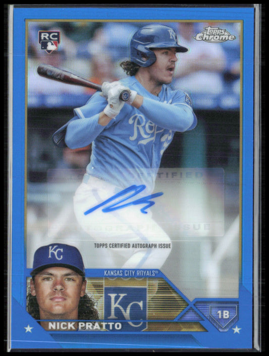 Nick Pratto RC Auto Blue Refractor /150