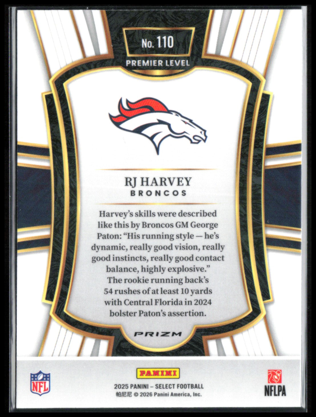 RJ Harvey RC Silver Premier Level