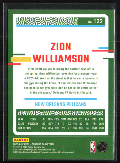 Zion Williamson Green Laser