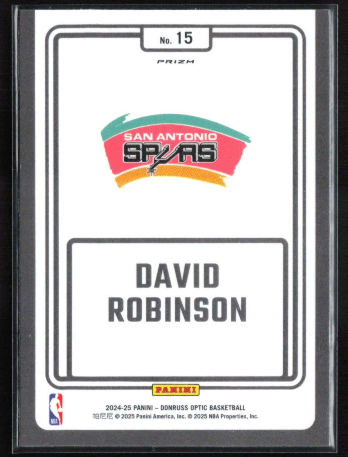 David Robinson Purple Holo