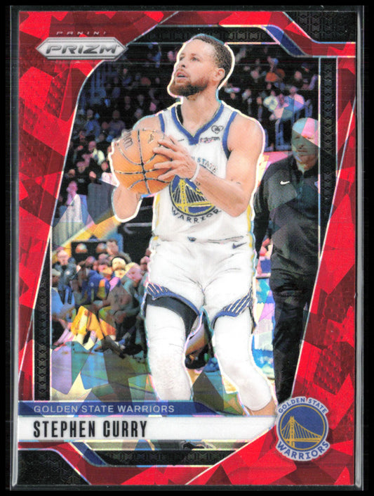 Stephen Curry Red Cracked Ice