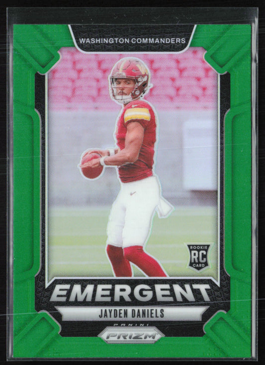 Jayden Daniels RC Green Prizm Emergent