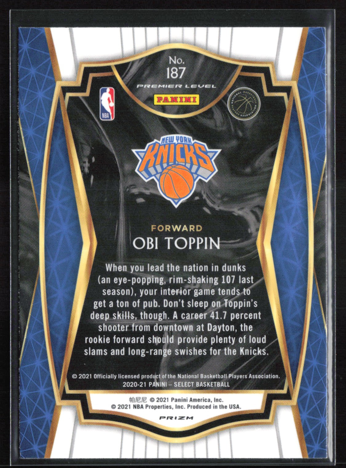 Obi Toppin RC Tri-Color Prizm