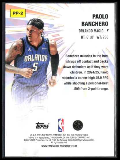 Paolo Banchero Power Players Foil